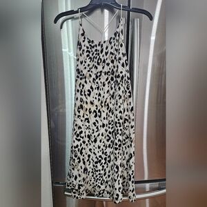 She + Sky Leopard Slip Dress